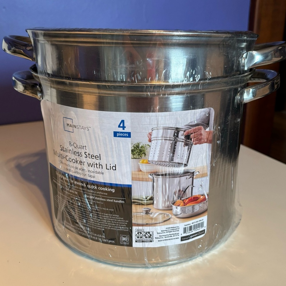 NWOT Mainstays multi cooker with lid